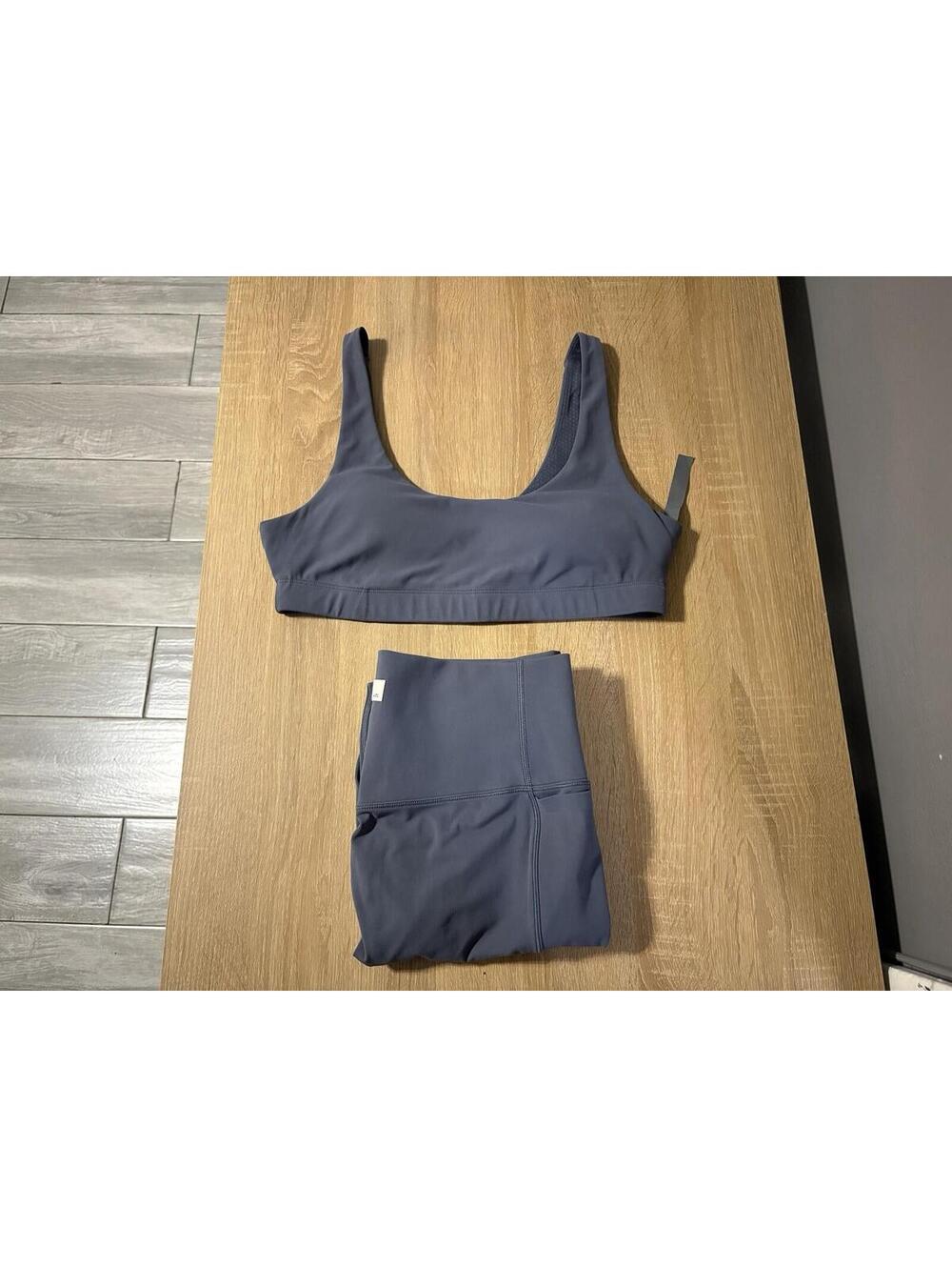 Vuori Slate Blue High-Waist Jogger Set